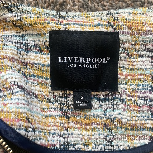Liverpool Los Angeles Collarless Tweed Zip Jacket - Picture 5 of 8